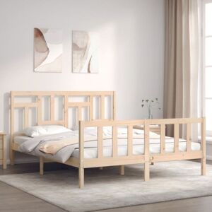 Bed Frame without Mattress 160x200 cm Solid Wood Pine vidaXL Bed Frame without Mattress 160x200 cm Solid Wood Pine vidaXL