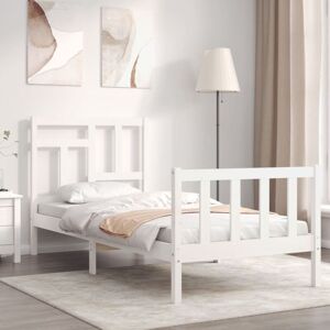 Bed Frame without Mattress White 90x200 cm Solid Wood Pine Vidaxl Bed Frame without Mattress White 90x200 cm Solid Wood Pine Vidaxl