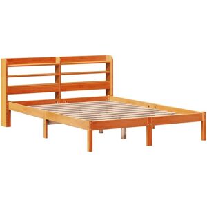 Bed Frame with Headboard without Mattress Wax Brown 160x200 cm Vidaxl Bed Frame with Headboard without Mattress Wax Brown 160x200 cm Vidaxl