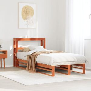 Vidaxl - Bed Frame without Mattress Wax Brown 90x190 cm Single Solid Wood Pine Vidaxl - Bed Frame without Mattress Wax Brown 90x190 cm Single Solid Wood Pine