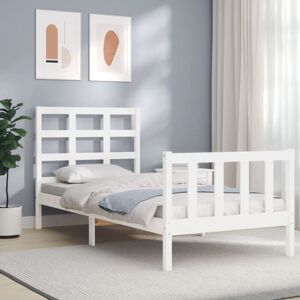Bed Frame without Mattress White Small Single Solid Wood Pine Vidaxl Bed Frame without Mattress White Small Single Solid Wood Pine Vidaxl