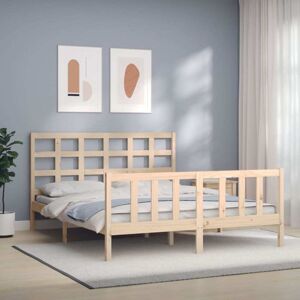 Bed Frame without Mattress 160x200 cm Solid Wood Pine vidaXL Bed Frame without Mattress 160x200 cm Solid Wood Pine vidaXL