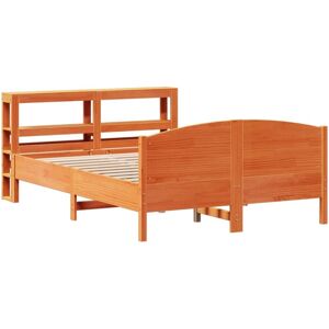 Bed Frame without Mattress Wax Brown 140x190 cm Solid Wood Pine Vidaxl Bed Frame without Mattress Wax Brown 140x190 cm Solid Wood Pine Vidaxl