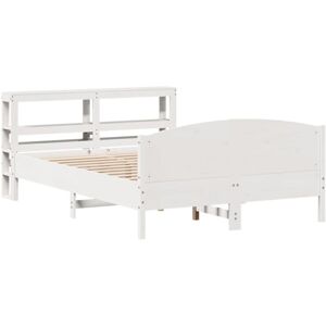 Vidaxl - Bed Frame without Mattress White 160x200 cm Solid Wood Pine Vidaxl - Bed Frame without Mattress White 160x200 cm Solid Wood Pine