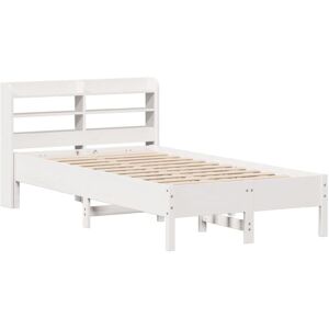 Vidaxl - Bed Frame without Mattress White 120x200 cm Solid Wood Pine Vidaxl - Bed Frame without Mattress White 120x200 cm Solid Wood Pine