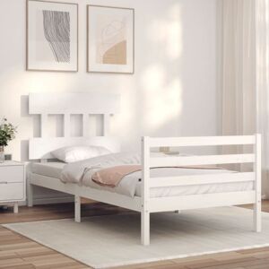 Bed Frame without Mattress White 100x200 cm Solid Wood Vidaxl Bed Frame without Mattress White 100x200 cm Solid Wood Vidaxl