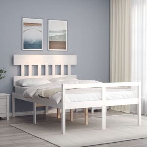 vidaXL Senior Bed with Storage White Small Double vidaXL Senior Bed with Storage White Small Double