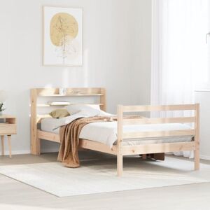 Bed Frame with Headboard without Mattress 75x190 cm Small Single Vidaxl Bed Frame with Headboard without Mattress 75x190 cm Small Single Vidaxl