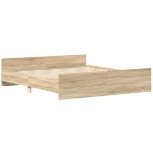 Bed Frame without Mattress Sonoma Oak 160x200 cm Vidaxl Bed Frame without Mattress Sonoma Oak 160x200 cm Vidaxl