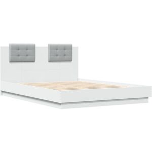 vidaXL Bed Frame with Headboard and LED Lights - Bed Type vidaXL Bed Frame with Headboard and LED Lights - Bed Type