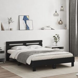Bed Frame without Mattress Black 150x200 cm King Size Vidaxl Bed Frame without Mattress Black 150x200 cm King Size Vidaxl