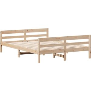Bed Frame without Mattress 120x200 cm Solid Wood Pine vidaXL Bed Frame without Mattress 120x200 cm Solid Wood Pine vidaXL