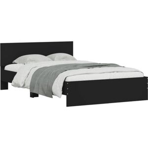 Bed Frame without Mattress Black 120x190 cm Small Double Vidaxl Bed Frame without Mattress Black 120x190 cm Small Double Vidaxl