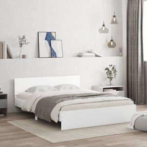 Bed Frame without Mattress White 140x190 cm Vidaxl Bed Frame without Mattress White 140x190 cm Vidaxl