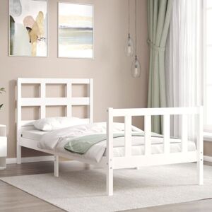 Bed Frame without Mattress White Small Single Solid Wood Pine Vidaxl Bed Frame without Mattress White Small Single Solid Wood Pine Vidaxl