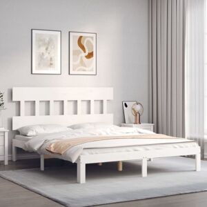Bed Frame without Mattress White 160x200 cm Solid Wood Pine Vidaxl Bed Frame without Mattress White 160x200 cm Solid Wood Pine Vidaxl