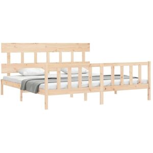 Bed Frame without Mattress Super King Size Solid Wood Pine Vidaxl Bed Frame without Mattress Super King Size Solid Wood Pine Vidaxl