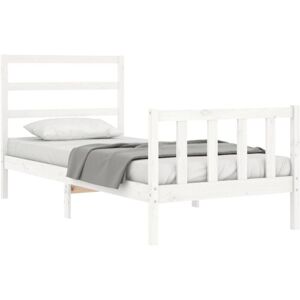 Bed Frame without Mattress White Small Single Solid Wood Pine Vidaxl Bed Frame without Mattress White Small Single Solid Wood Pine Vidaxl