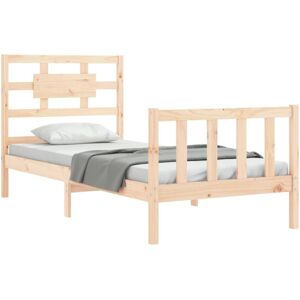 Bed Frame without Mattress 90x200 cm Solid Wood Pine vidaXL Bed Frame without Mattress 90x200 cm Solid Wood Pine vidaXL