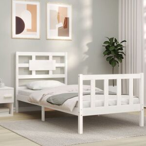 Bed Frame without Mattress White 90x200 cm Solid Wood Pine Vidaxl Bed Frame without Mattress White 90x200 cm Solid Wood Pine Vidaxl