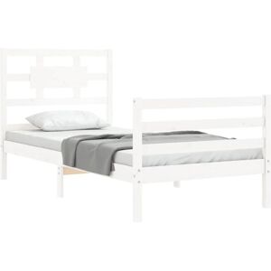 Bed Frame without Mattress White Single Solid Wood Vidaxl Bed Frame without Mattress White Single Solid Wood Vidaxl