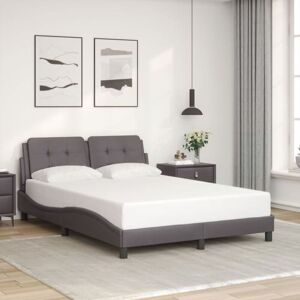 Vidaxl - Bed Frame without Mattress 'Zadar' Grey 120x200 cm Faux Leather Vidaxl - Bed Frame without Mattress 'Zadar' Grey 120x200 cm Faux Leather