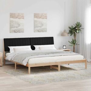 Bed Frame with Headboard Brown 200 x 200 cm Solid Pine Wood vidaXL Bed Frame with Headboard Brown 200 x 200 cm Solid Pine Wood vidaXL