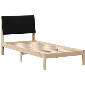 Bed Frame with Headboard Brown 90 x 200 cm Solid Pine Wood vidaXL Bed Frame with Headboard Brown 90 x 200 cm Solid Pine Wood vidaXL