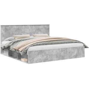 Bed Frame with Headboard Concerte 200 x 200 cm Solid Pine Wood vidaXL Bed Frame with Headboard Concerte 200 x 200 cm Solid Pine Wood vidaXL
