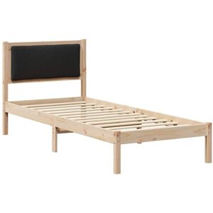 Bed Frame with Headboard Black 80 x 190 cm Solid Pine Wood vidaXL Bed Frame with Headboard Black 80 x 190 cm Solid Pine Wood vidaXL