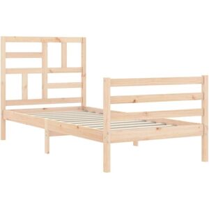 MAISON CHIC Pine Wood Bed 90x200 - Bed MAISON CHIC Pine Wood Bed 90x200 - Bed