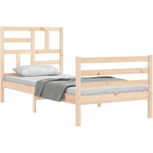 MAISONCHIC Bed Frame - 100x200 cm Solid Pine Wood Support MAISONCHIC Bed Frame - 100x200 cm Solid Pine Wood Support