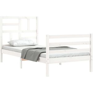 Vidaxl Pine Wood Single Bed Frame - Bed Vidaxl Pine Wood Single Bed Frame - Bed