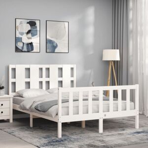 Bed Frame without Mattress White 140x200 cm Solid Wood Pine Vidaxl Bed Frame without Mattress White 140x200 cm Solid Wood Pine Vidaxl