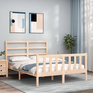 JINLEFU Bed Frame without Mattress 120x200 cm Solid Wood Pine vidaXL JINLEFU Bed Frame without Mattress 120x200 cm Solid Wood Pine vidaXL