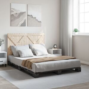 Bed Frame without Mattress Grey 160x200 cm Solid Wood Pine Vidaxl Bed Frame without Mattress Grey 160x200 cm Solid Wood Pine Vidaxl