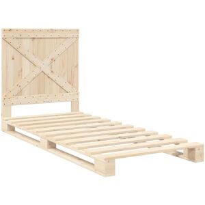 Bed Frame without Mattress with Headboard 90x200 cm Solid Wood Vidaxl Bed Frame without Mattress with Headboard 90x200 cm Solid Wood Vidaxl
