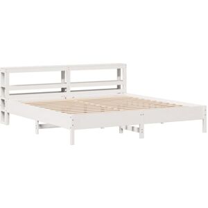Bed Frame without Mattress White 200x200 cm Solid Wood Pine Vidaxl Bed Frame without Mattress White 200x200 cm Solid Wood Pine Vidaxl