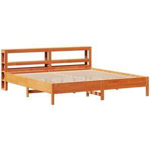 Bed Frame without Mattress Wax Brown 180x200 cm Super King Solid Wood Pine Vidaxl Bed Frame without Mattress Wax Brown 180x200 cm Super King Solid Wood Pine Vidaxl