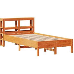 Bed Frame without Mattress Wax Brown 120x190 cm Small Double Solid Wood Pine Vidaxl Bed Frame without Mattress Wax Brown 120x190 cm Small Double Solid Wood Pine Vidaxl