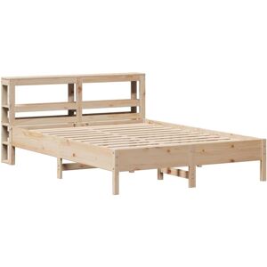 Bed Frame without Mattress 140x200 cm Solid Wood Pine vidaXL Bed Frame without Mattress 140x200 cm Solid Wood Pine vidaXL