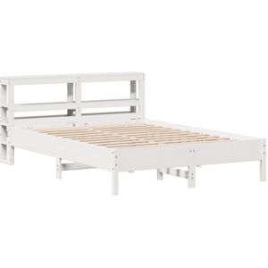 Bed Frame without Mattress White 150x200 cm King Size Solid Wood Pine Vidaxl Bed Frame without Mattress White 150x200 cm King Size Solid Wood Pine Vidaxl