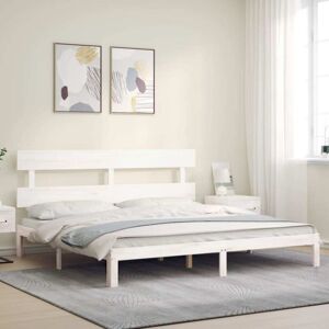 Bed Frame without Mattress White Super King Size Solid Wood Pine Vidaxl Bed Frame without Mattress White Super King Size Solid Wood Pine Vidaxl