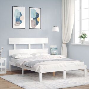 Bed Frame without Mattress White 120x200 cm Solid Wood Pine Vidaxl Bed Frame without Mattress White 120x200 cm Solid Wood Pine Vidaxl