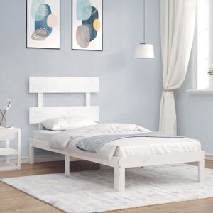 Bed Frame without Mattress White 90x200 cm Solid Wood Pine Vidaxl Bed Frame without Mattress White 90x200 cm Solid Wood Pine Vidaxl