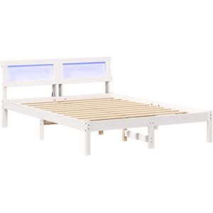 Vidaxl - Bed Frame with Headboard White 120 x 190 cm Solid pine wood Vidaxl - Bed Frame with Headboard White 120 x 190 cm Solid pine wood
