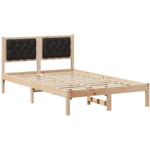 Bed Frame with Headboard Black 120 x 200 cm Solid Pine Wood vidaXL Bed Frame with Headboard Black 120 x 200 cm Solid Pine Wood vidaXL
