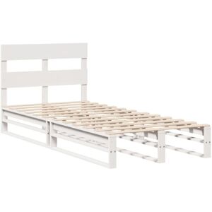 Bed Frame without Mattress White 90x190 cm Single Solid Wood Pine Vidaxl Bed Frame without Mattress White 90x190 cm Single Solid Wood Pine Vidaxl