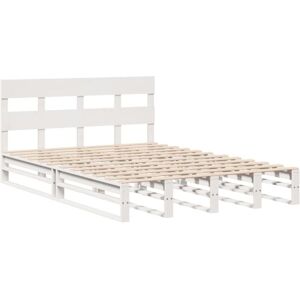 Bed Frame without Mattress White 160x200 cm Solid Wood Pine Vidaxl Bed Frame without Mattress White 160x200 cm Solid Wood Pine Vidaxl