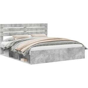 Bed Frame with Headboard Concerte 180 x 200 cm Solid Pine Wood vidaXL Bed Frame with Headboard Concerte 180 x 200 cm Solid Pine Wood vidaXL